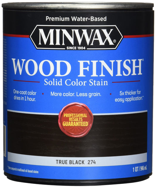 Minwax True Black Wood Finish - 1 qt