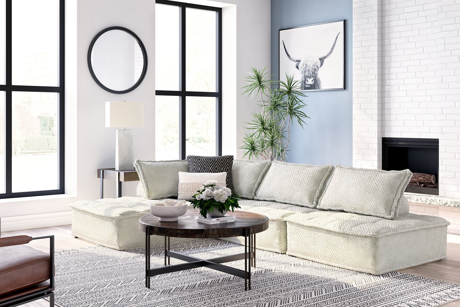 4-Piece Modular Seating in Bales Design