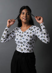 Polka Dots Tops for Women 2024