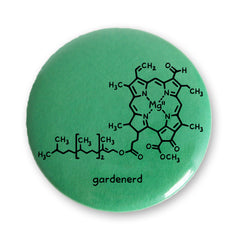 Gardenerd Button | Chlorophyll Molecule Chemistry