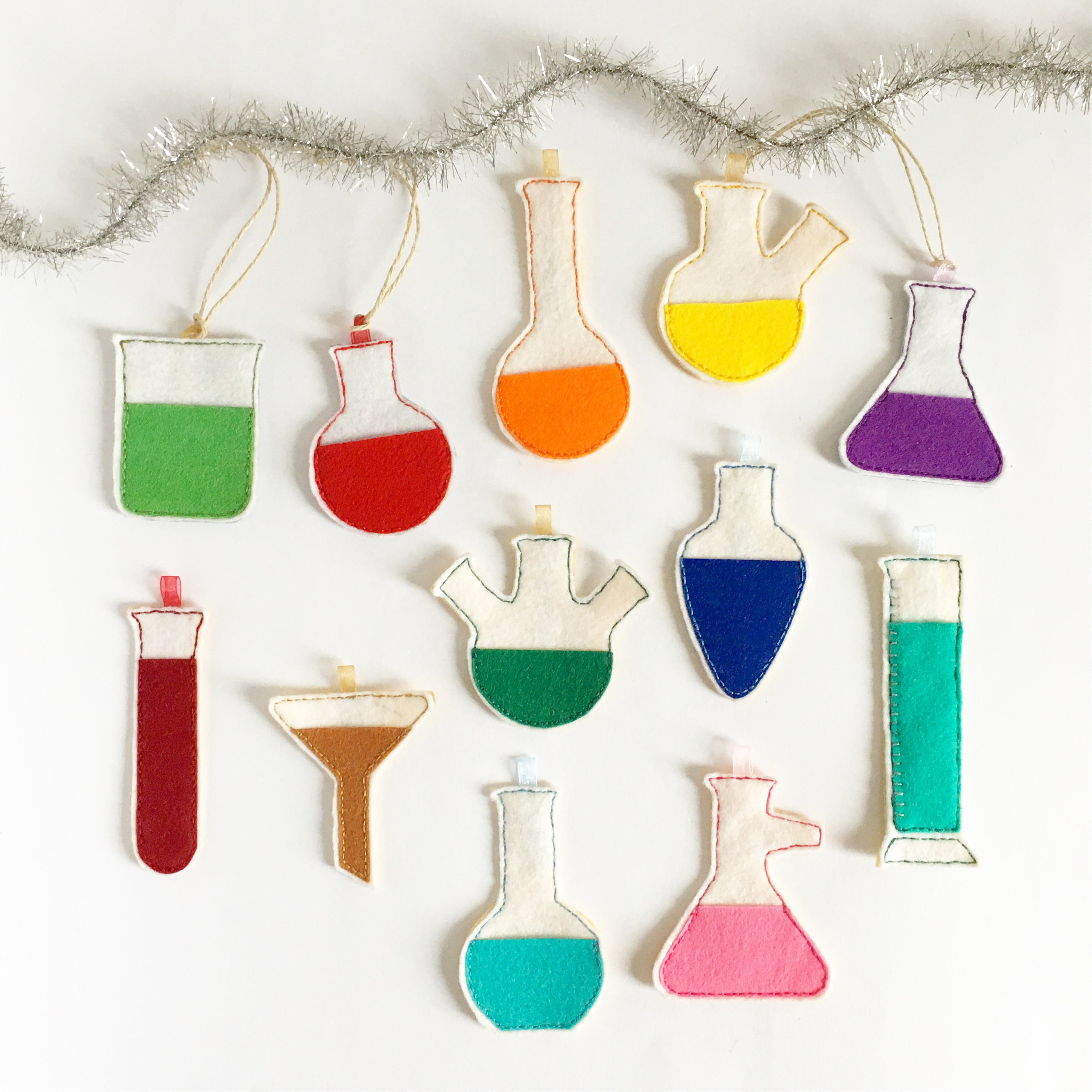 12 Days Of Science Lab Ornament Set The Chemist Tree