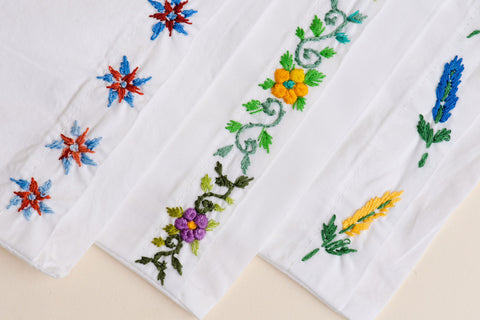 ComfyComfy and Stitch Buffalo hand embroidered pillowcases