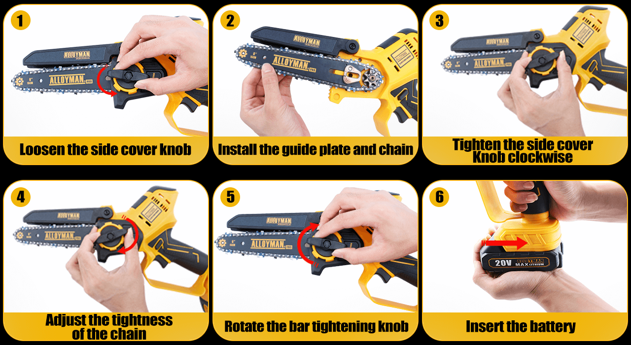 6-inch electric saw operating procedures