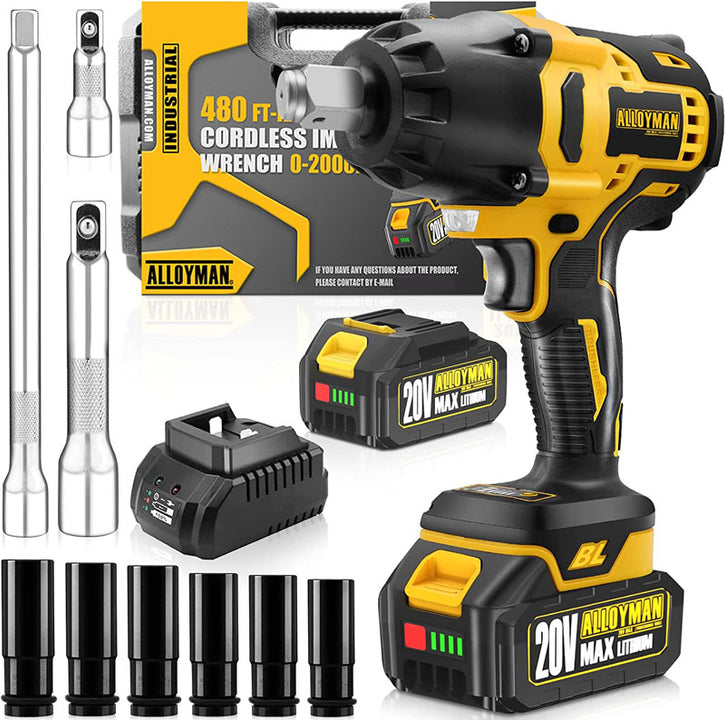 1/2 Inch Cordless Impact Wrench 18V Lithium Ion (Tool Body Only)