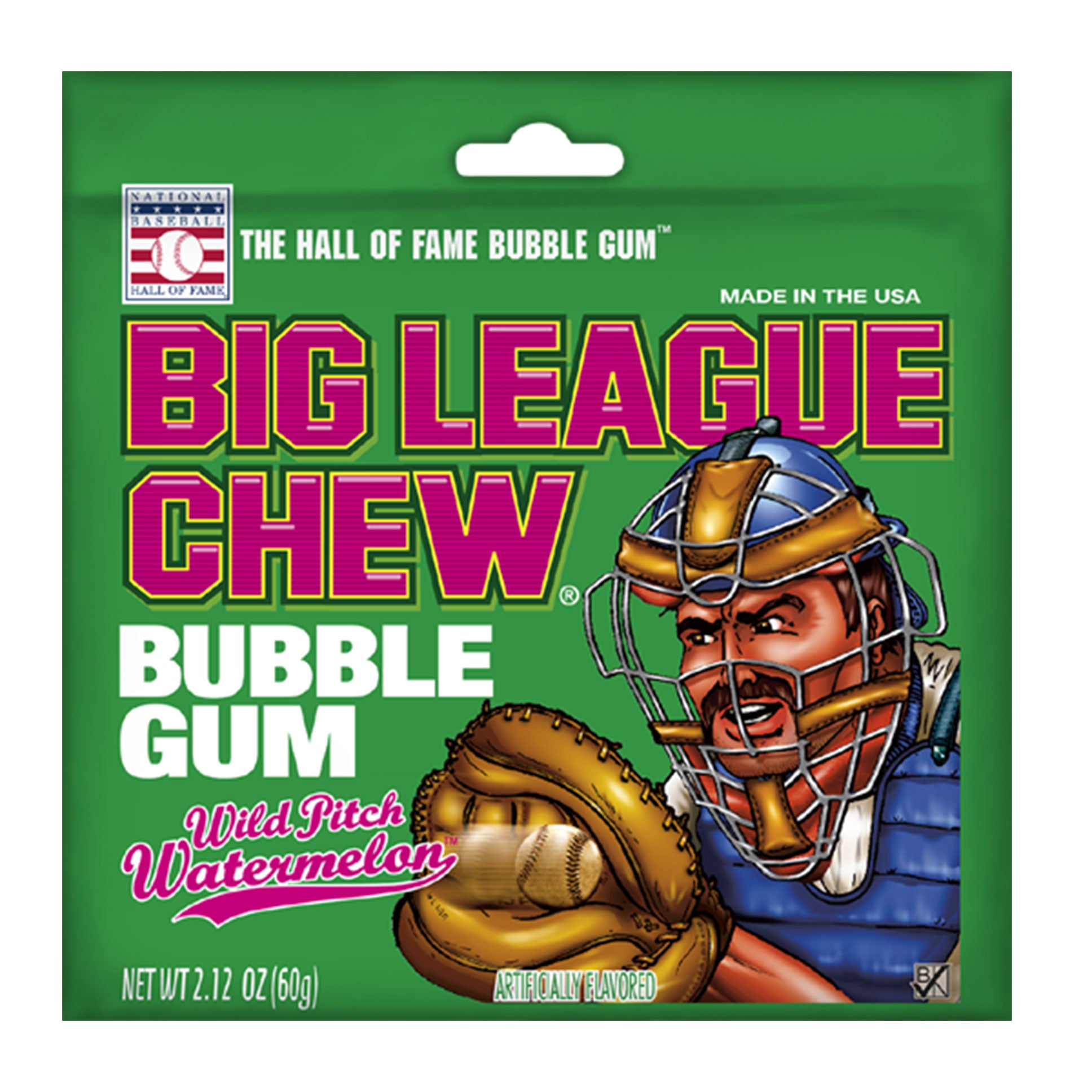 Big League Chew Bubble Gum Wild Pitch Watermelon 2 12 Oz Snyder S Candy