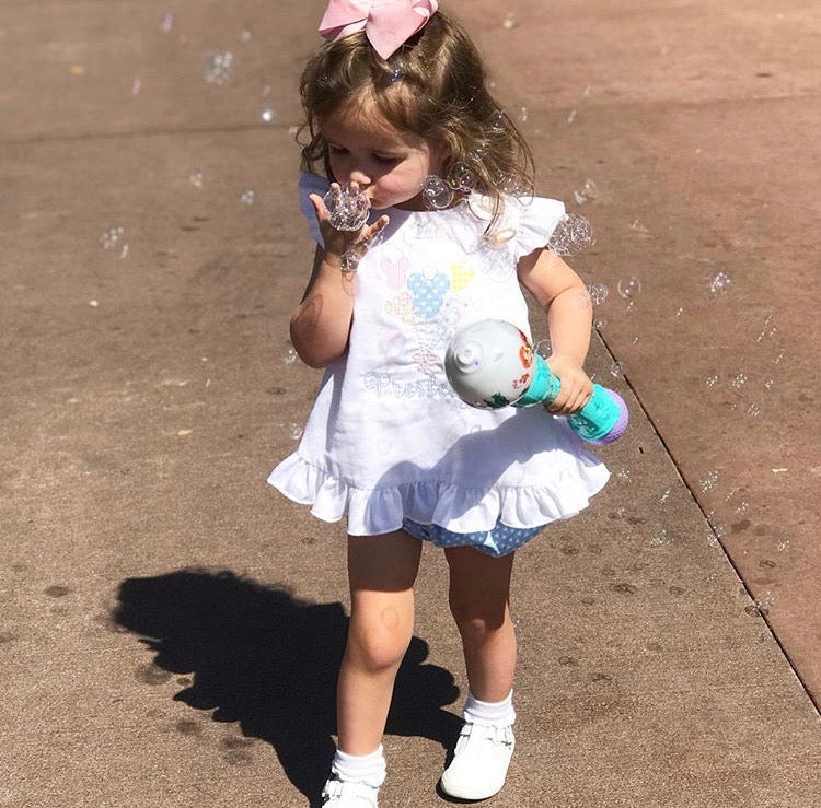Mae Swing Bloomer Set Flutter Sleeve, Balloons- Dreamers Collection