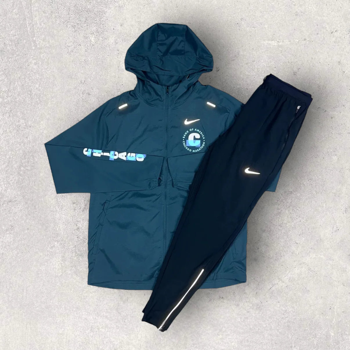 NIKE UV WINDRUNNER JACKET PHENOM ELITE PANTS WHITE BLACK JBKDELUXE