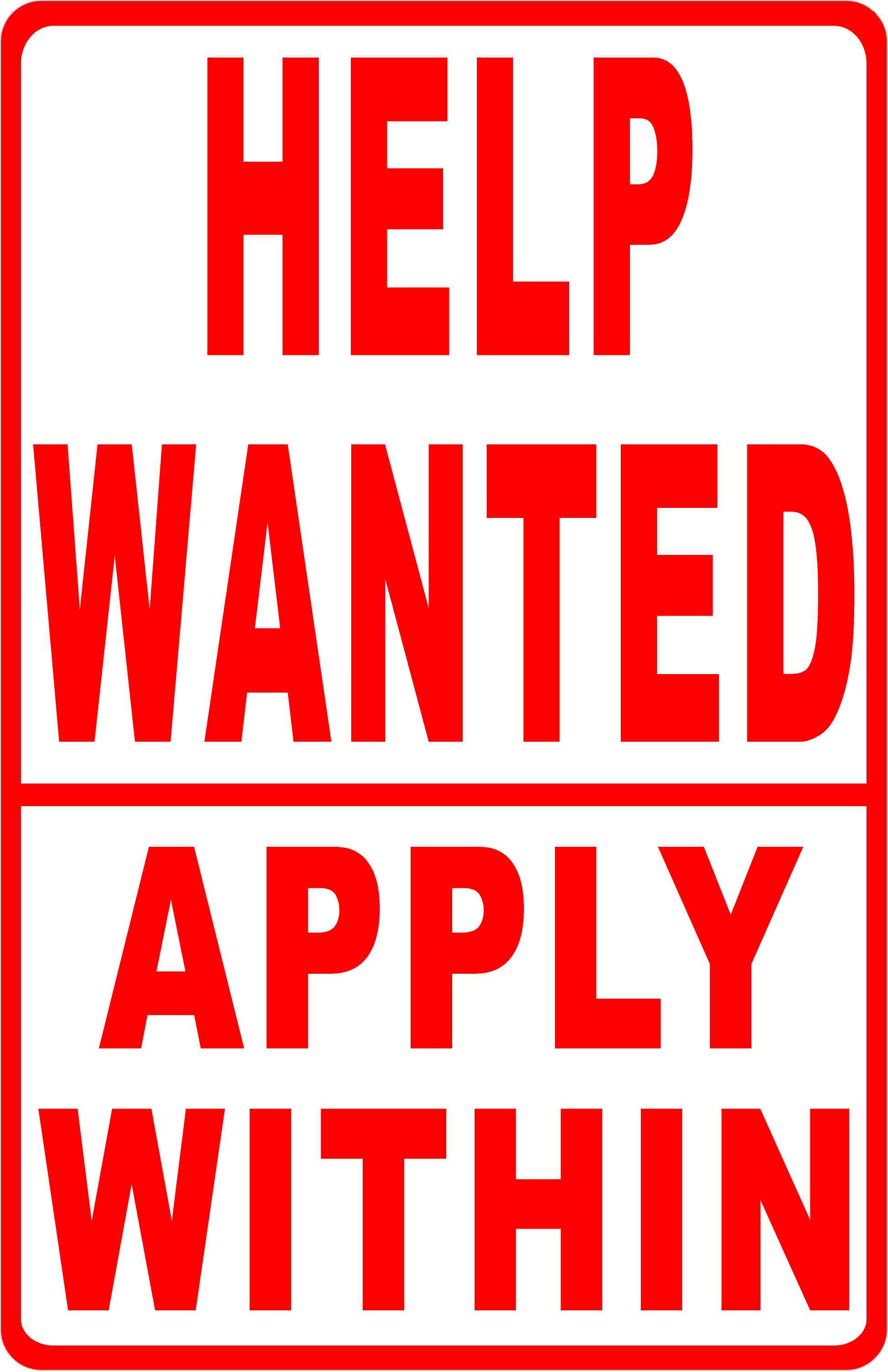 help wanted sign