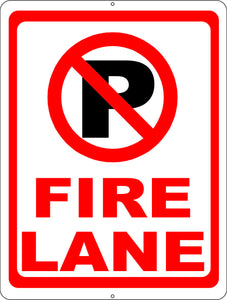 No Parking Fire Lane Sign With Symbol Signs By Salagraphics