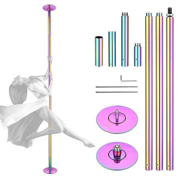 Ballet Barre Pink Steel Ballet Barre with Adjustable Height of 80-120cm,  Used for Household/Dance Room/Pilates Exercise Pole