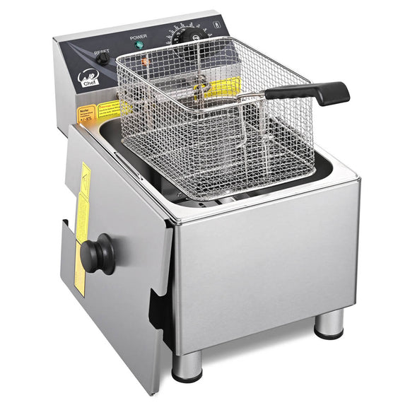 Yescom Stainless Steel Electric Countertop Fat Deep Fryer 12L