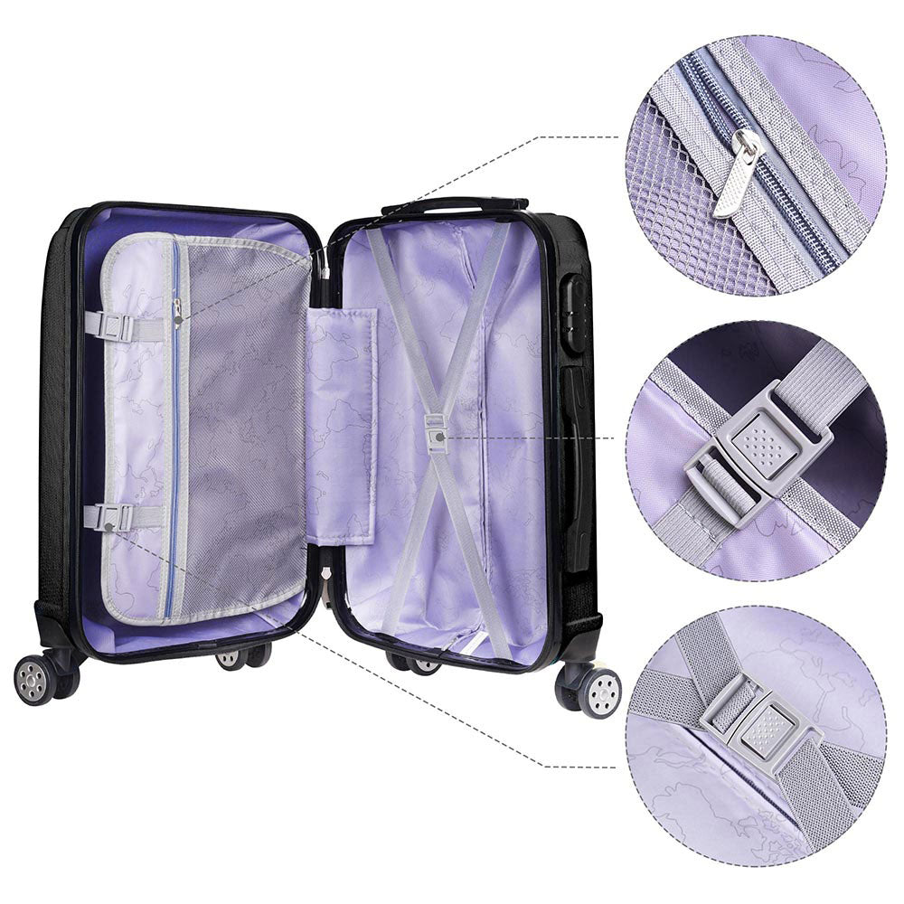 4 wheel spinner carry on luggage