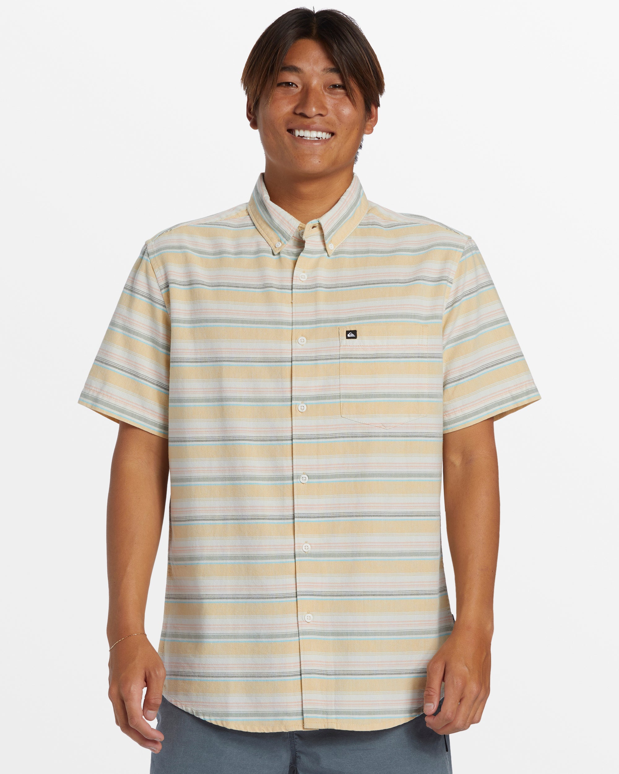 Oxford Stripe Classic Short Sleeve Shirt