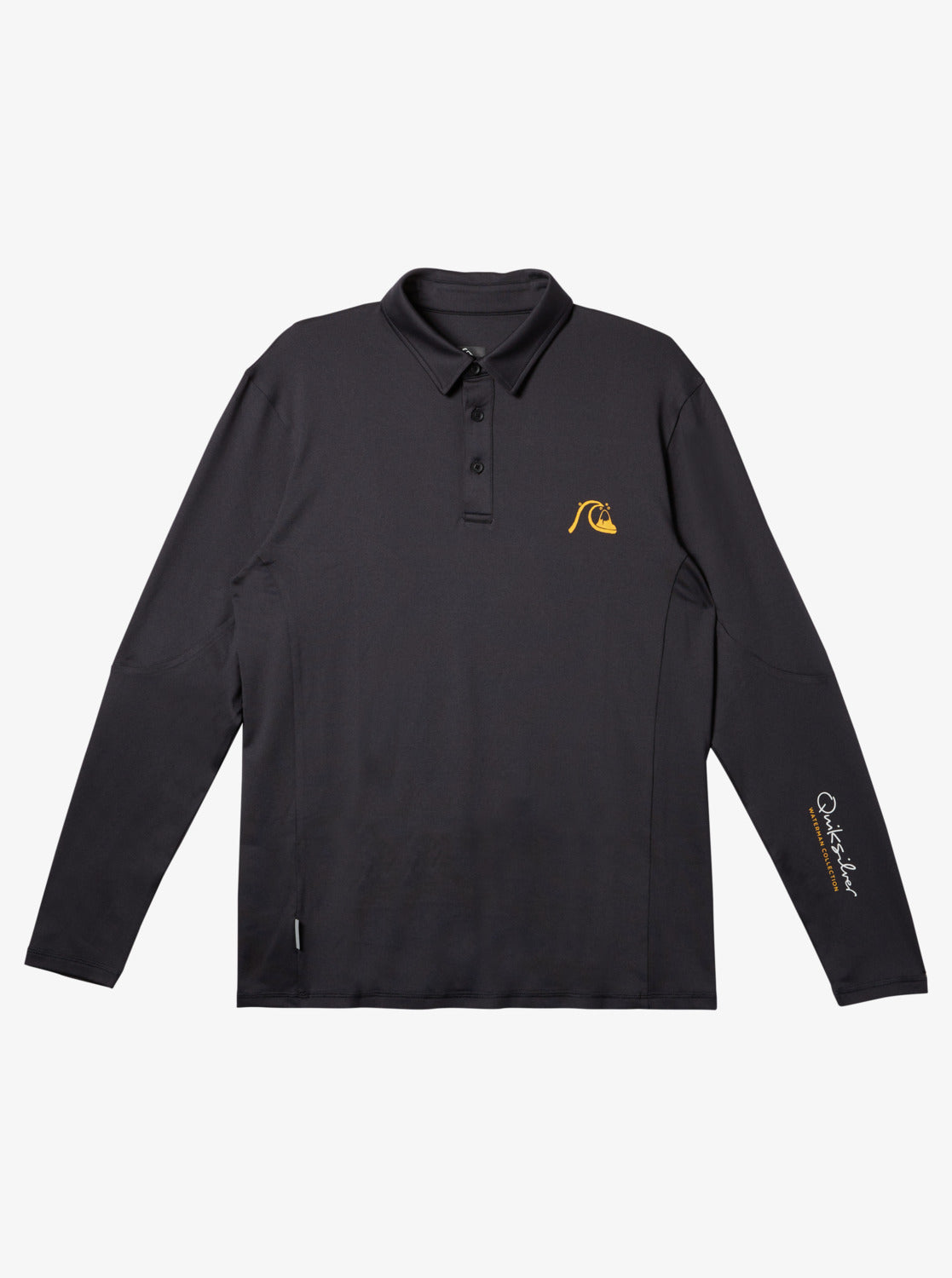 Waterman Waterman Piscator Polo Long Sleeve UPF 50 Surf T-Shirt - Black