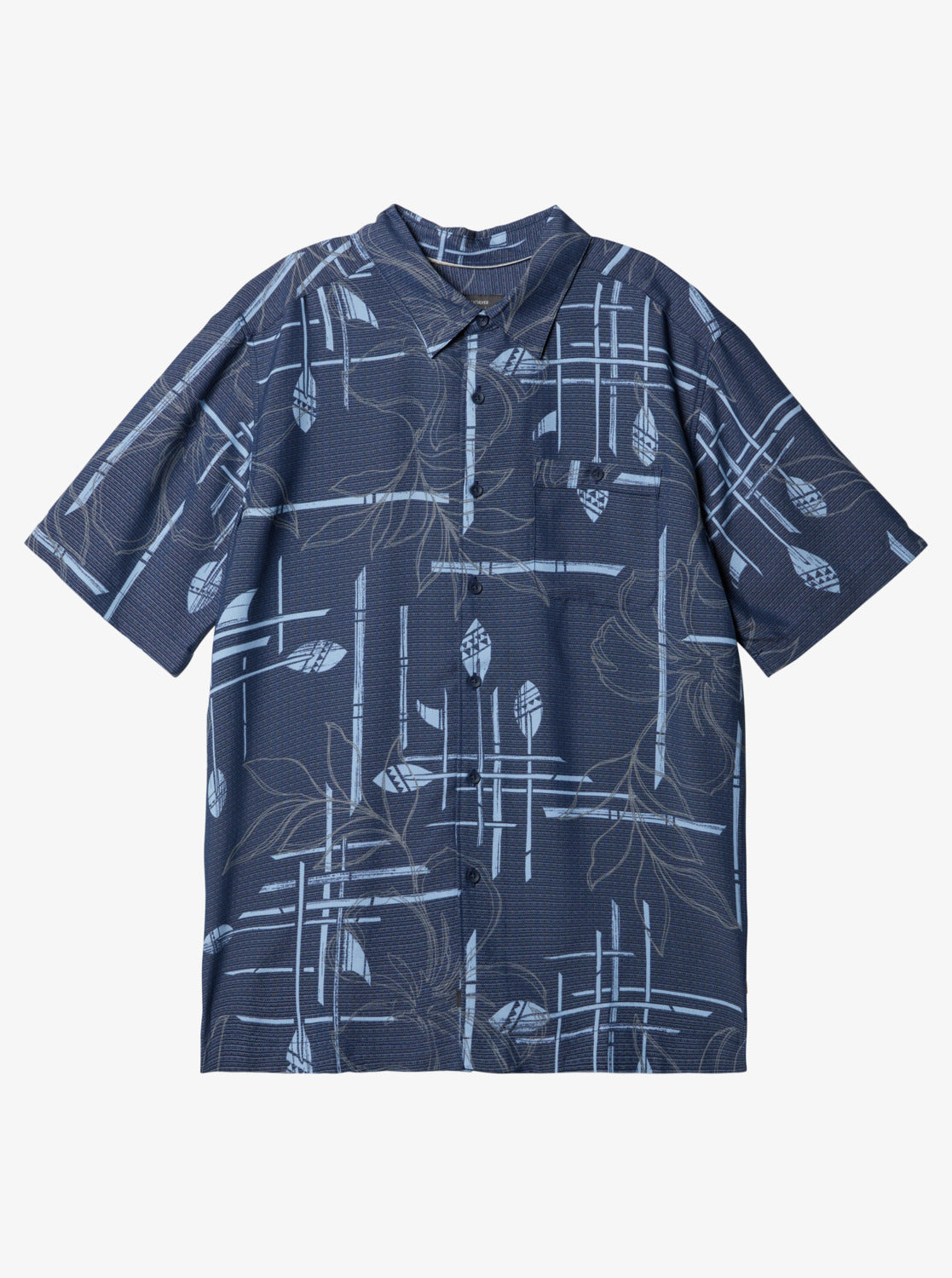 Waterman Paddle Out Short Sleeve Shirt - Navy Blazer