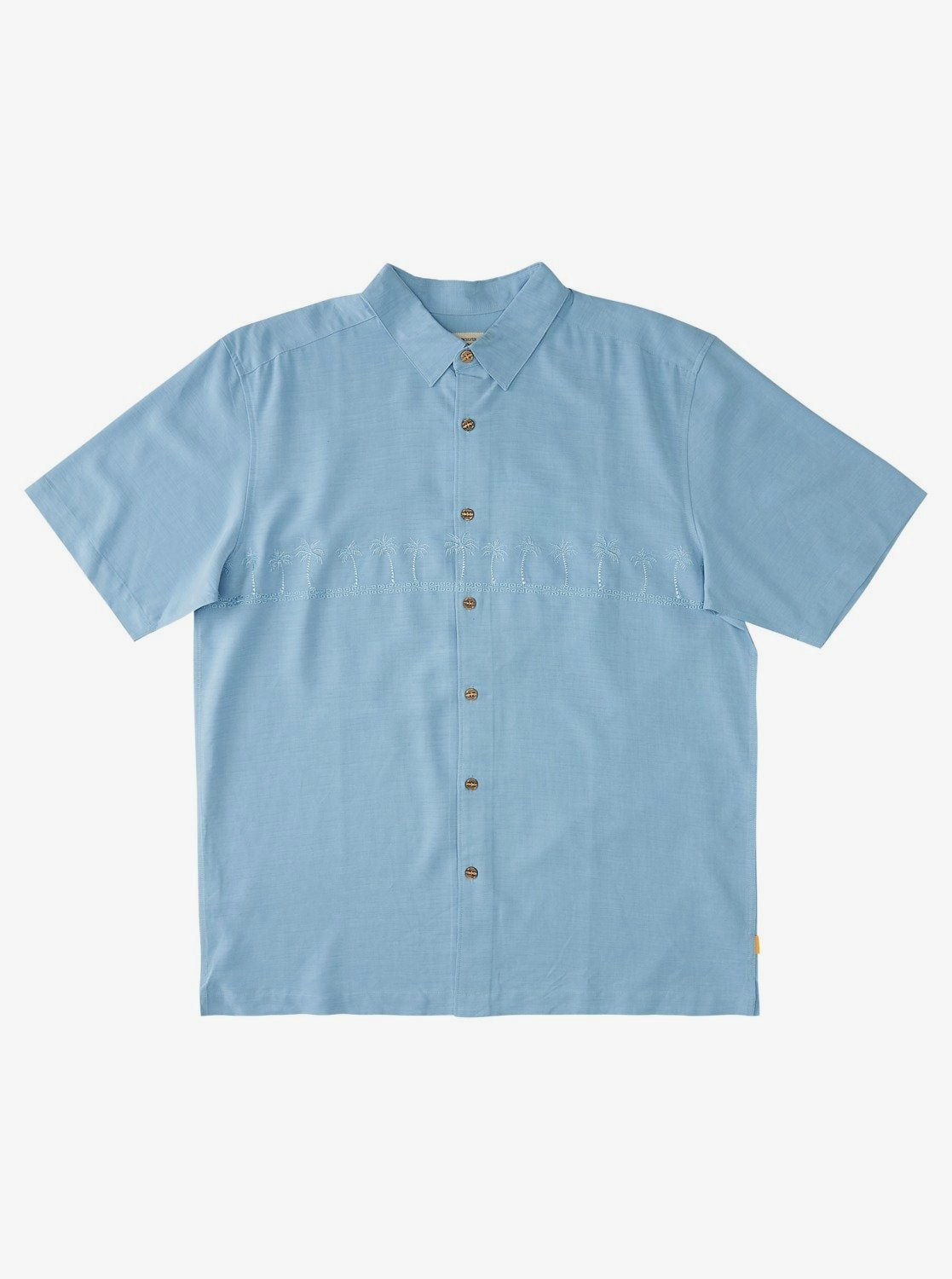 Waterman Tahiti Palms Premium Anti-Wrinkle Shirt - Dusk Blue