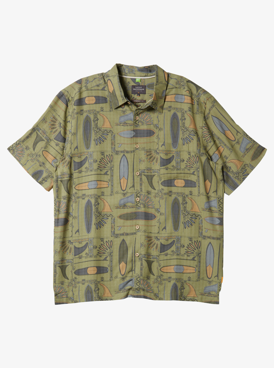 Waterman Long Boards Woven Shirt - Tea Longboards