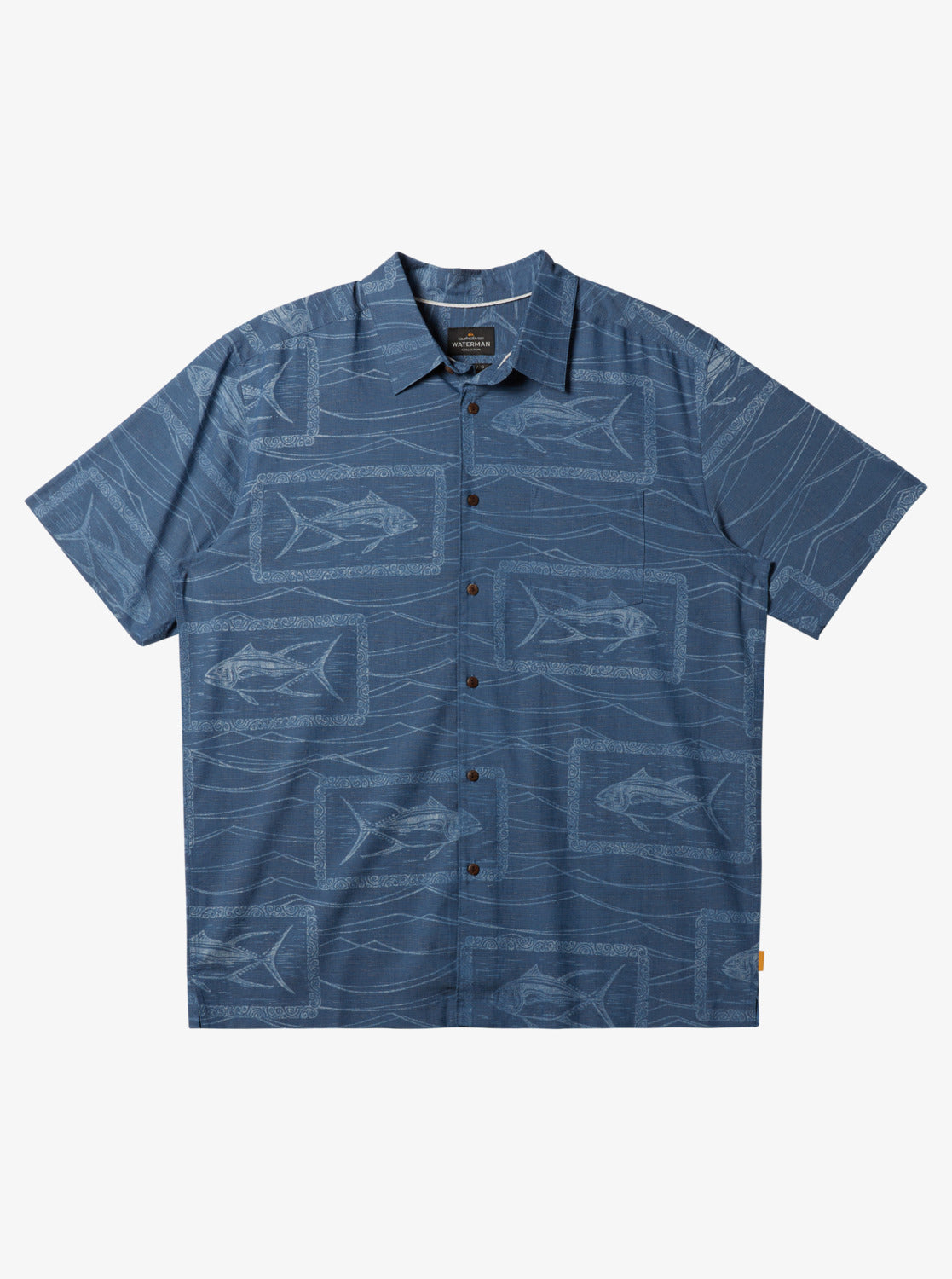 Waterman Reef Point Woven Shirt - Ensign Blue Reef Point Woven