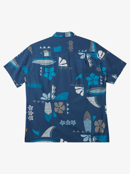 Camisas Quiksilver Tienda En Linea - Waterman Four Doors Short Sleeve Hombre  Azules