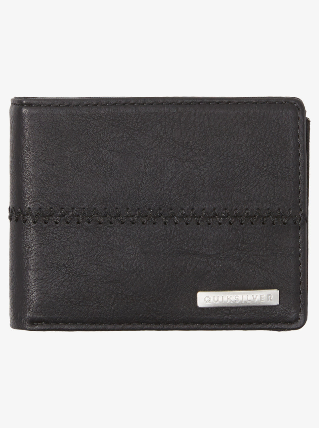 Stitchy Tri-Fold Wallet - Black Black