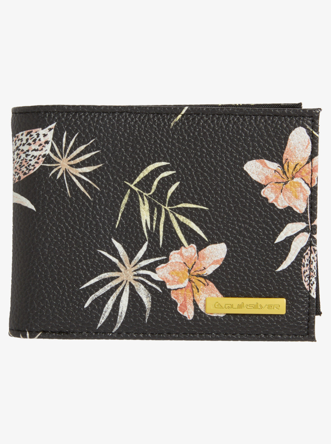 Freshness Tri-Fold Wallet - Black Tropical Floral Ss