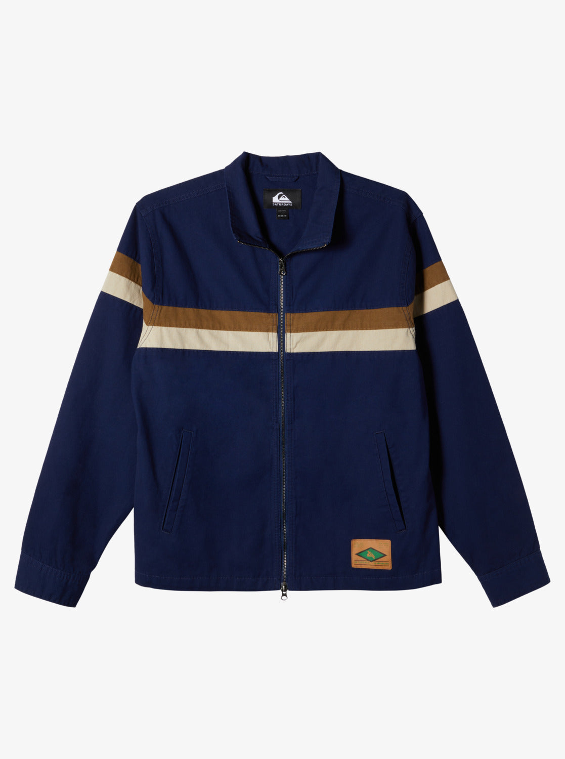 Snyc Cotton Zip-Up Jacket - Ocean