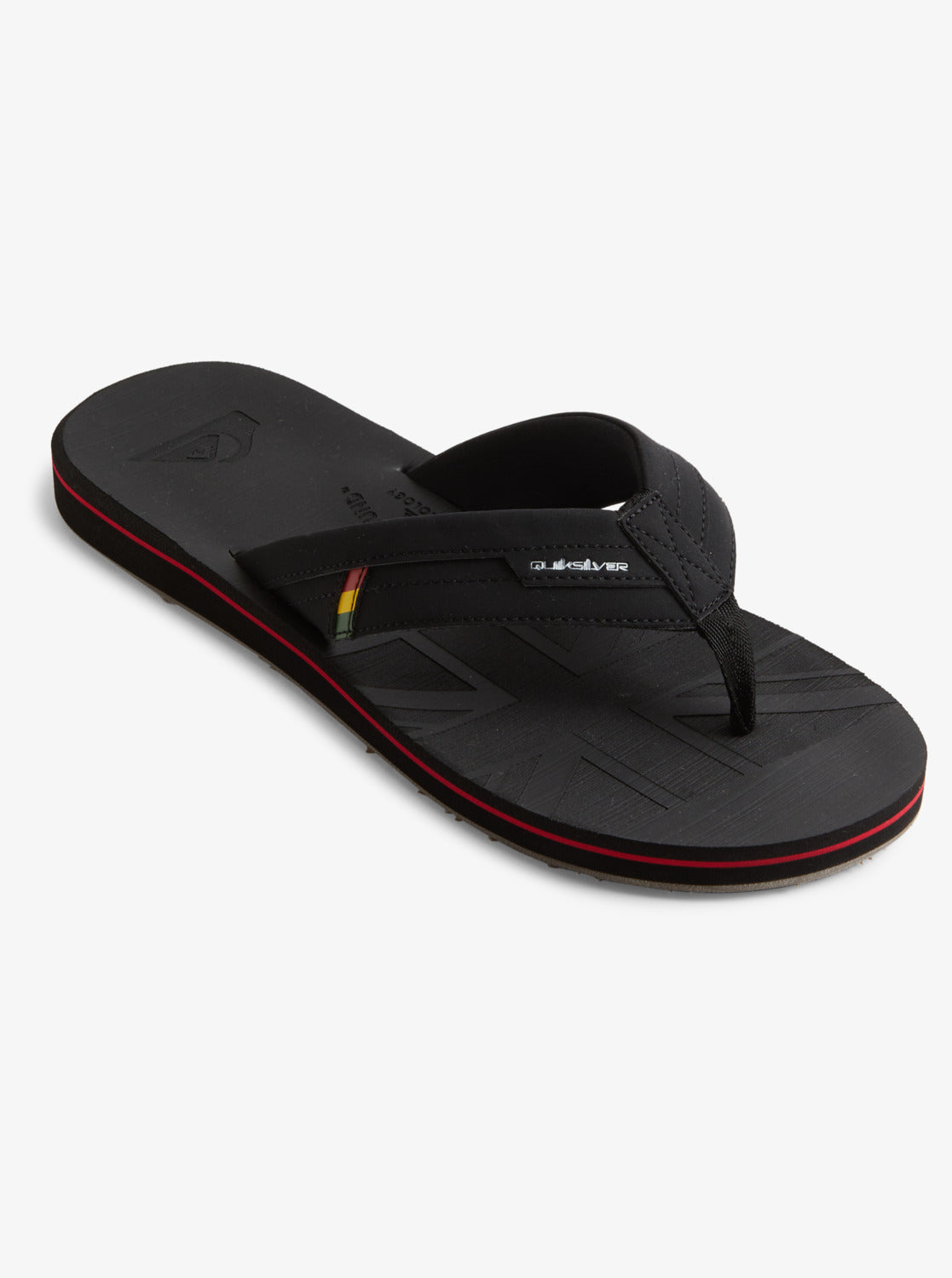 Island Oasis Squish Slide Sandals - Black 1