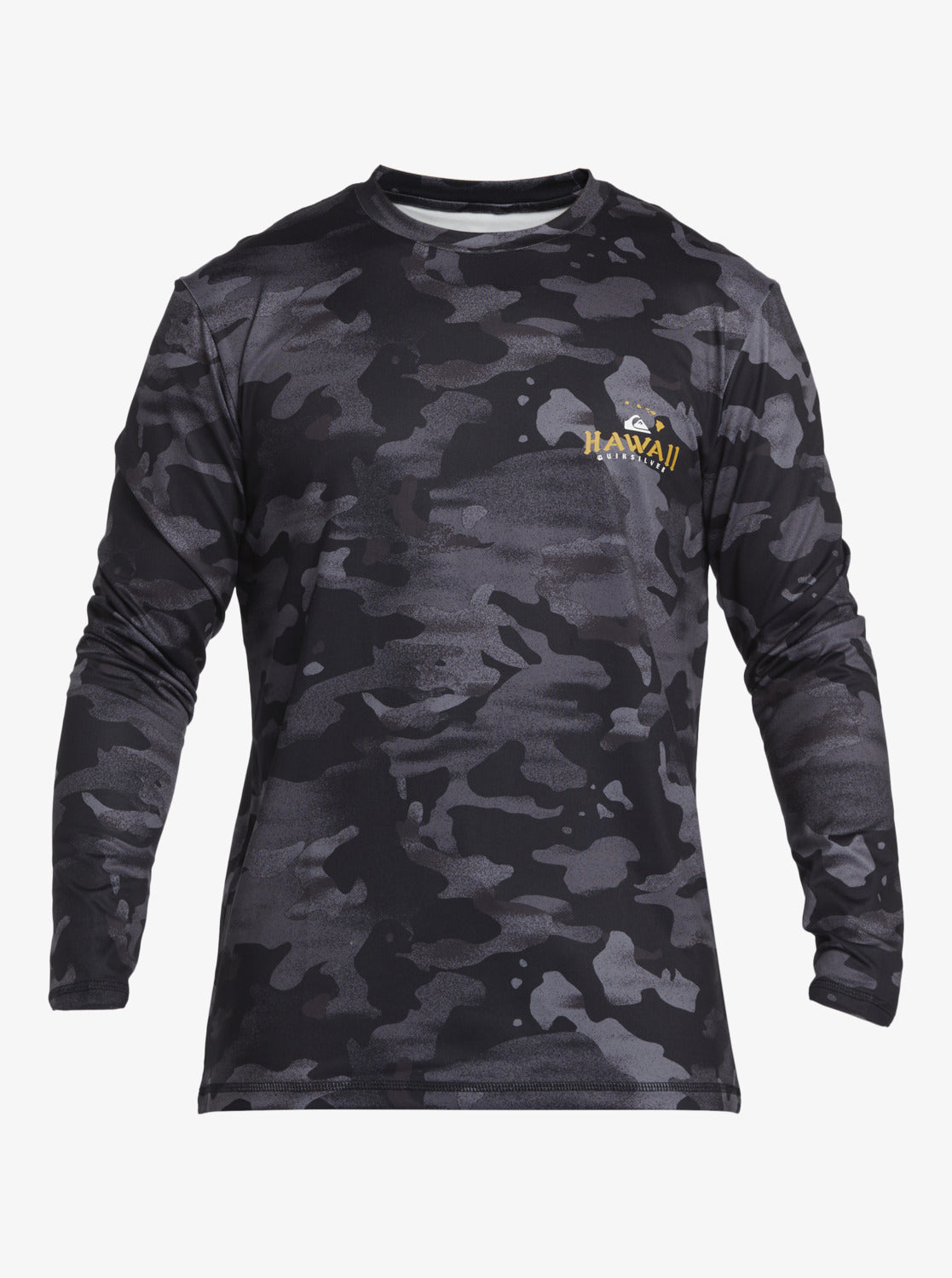 Hi Royalty Surf Long Sleeve UPF 50 Surf T-Shirt - Hi Camo Black