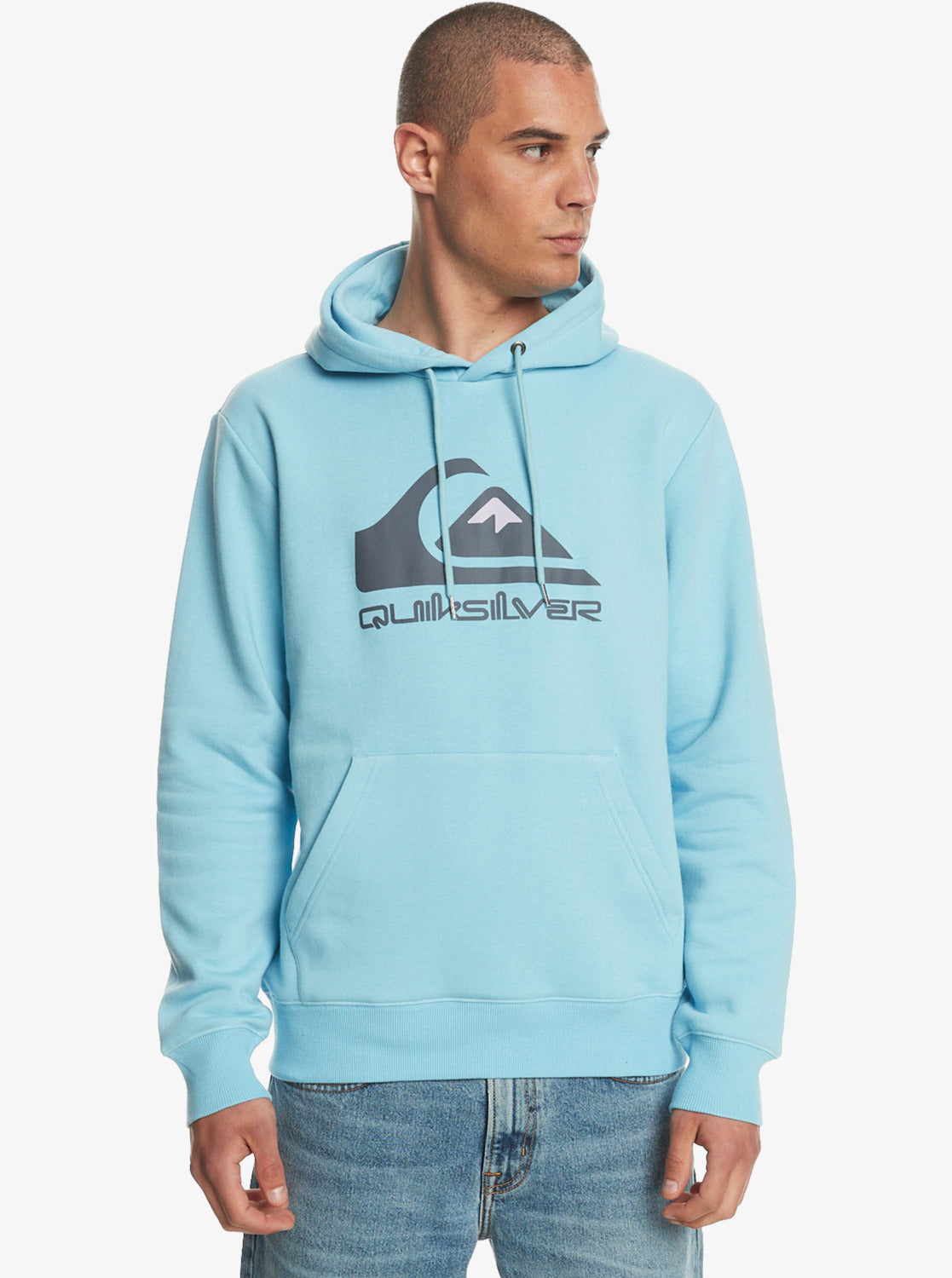 Big Logo Pullover Hoodie - Sky Blue