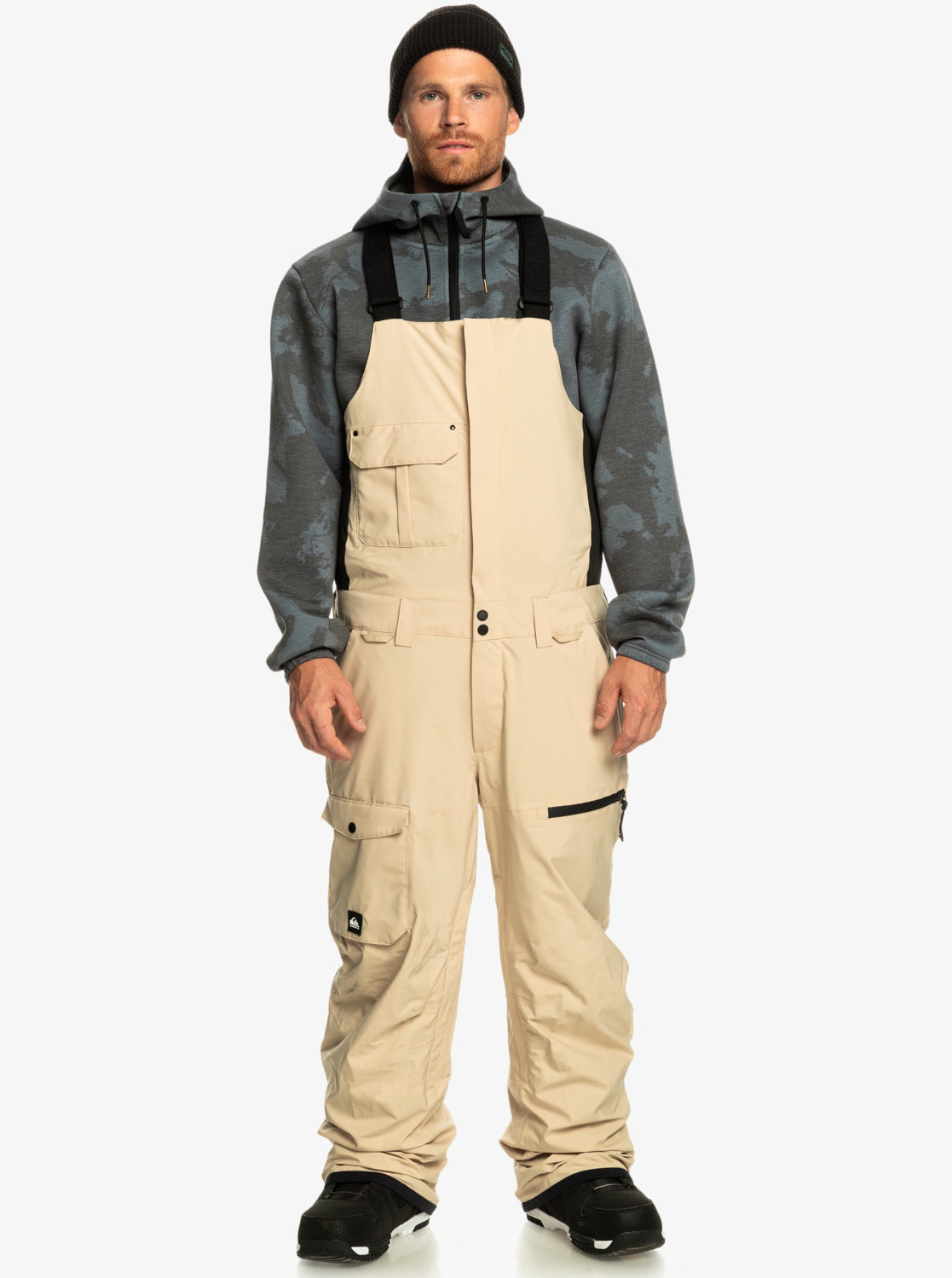 Utility Technical Snow Bib Pants - Pale Khaki