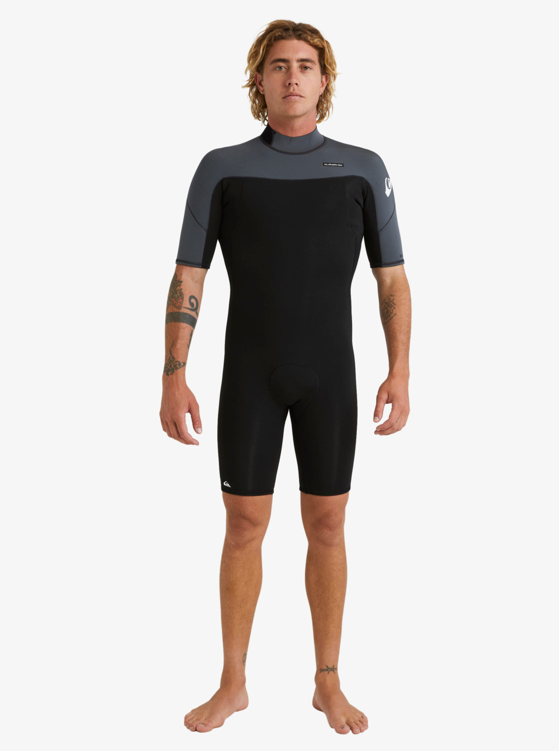 2/2mm Everyday Sessions Short Sleeve Back Zip Springsuit - Black 