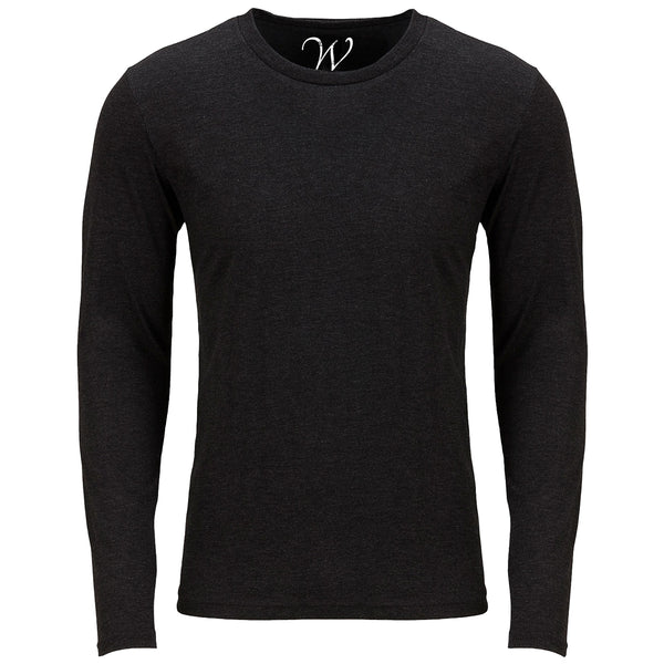 EWC 607B Black Ultra Soft Sueded Long Sleeve – Ethan Williams Clothing