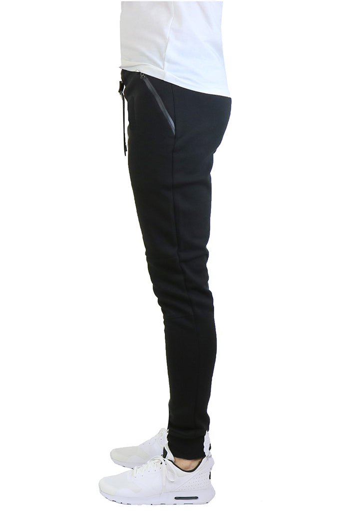 EWC 112JB Black Tech Fleece Joggers – Ethan Williams Clothing