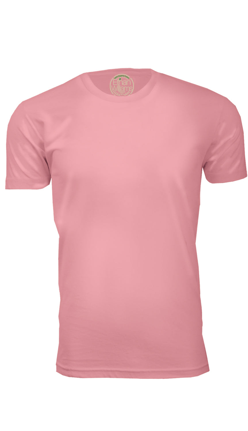 ORG-100LP Light Pink Organic Cotton Crew Neck T-shirt – Ethan Williams ...