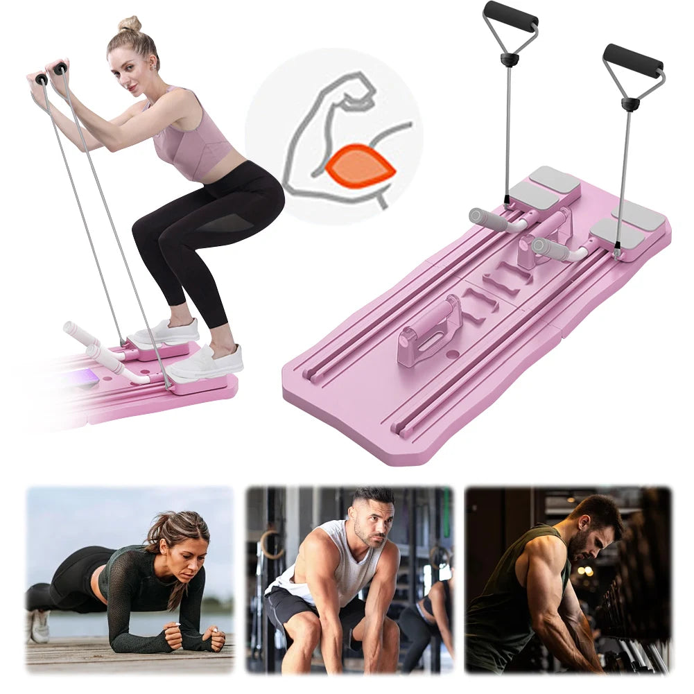 Multifunctional Fitness Board Abdominal Board Non Slip Workout Board Foldable Push Up Board Home Gym Equipment