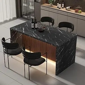63 Inch Large Marble Dining Table