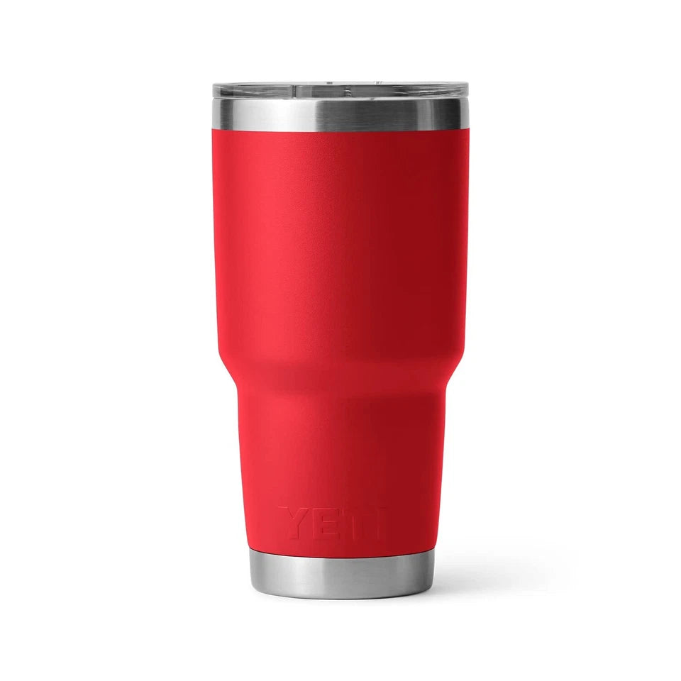 YETI Rambler 30 oz Tumbler, Stainless Vacuum Insulated MagSlider Lid, Rescue Red
