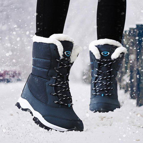 Botas de invierno para mujer para hombre Bota de nieve Zapatos calientes de  felpa Bota impermeable 2K219