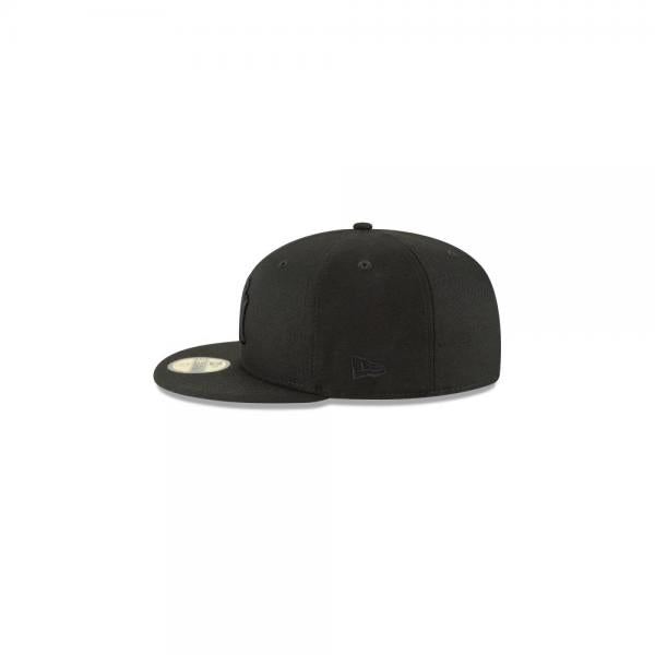 New Era MESH-BACK 59FIFTY-BLANK Black-White Fitted Hat