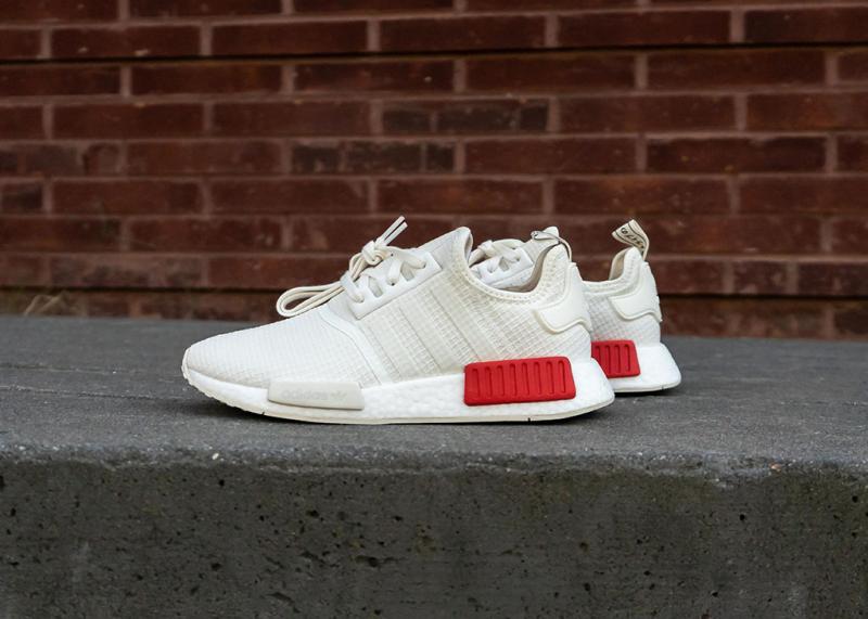 adidas Men - NMD R1 - Off White/Red - Nohble