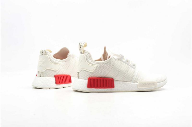 adidas Men - NMD R1 - Off White/Red - Nohble