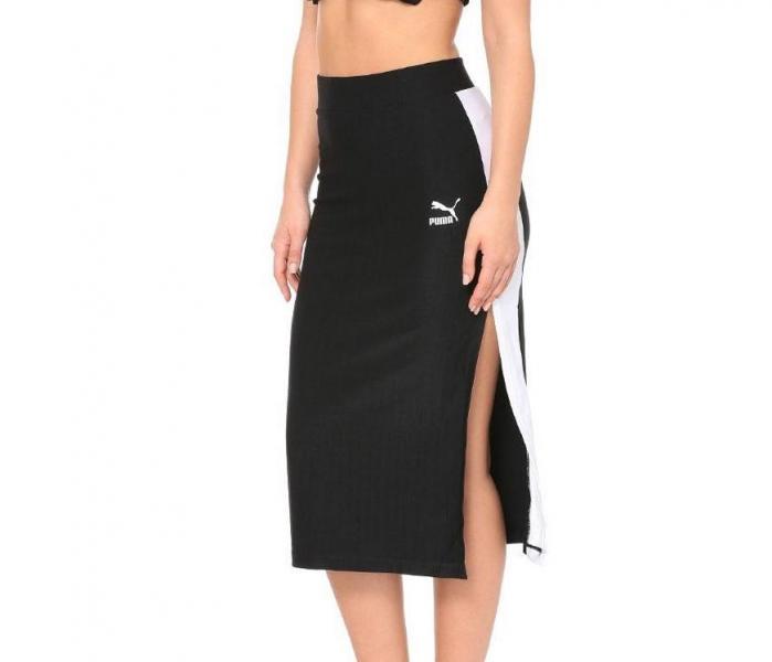 PUMA - Women - Rib Skirt - Black/White - Nohble