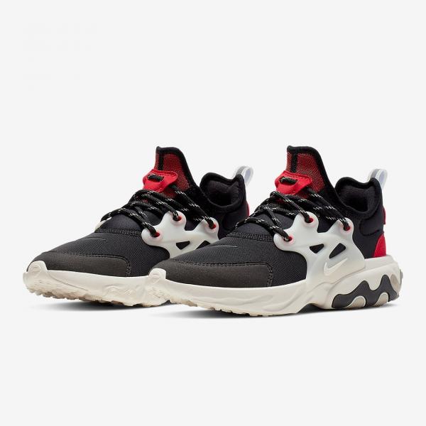 nike presto react black and red