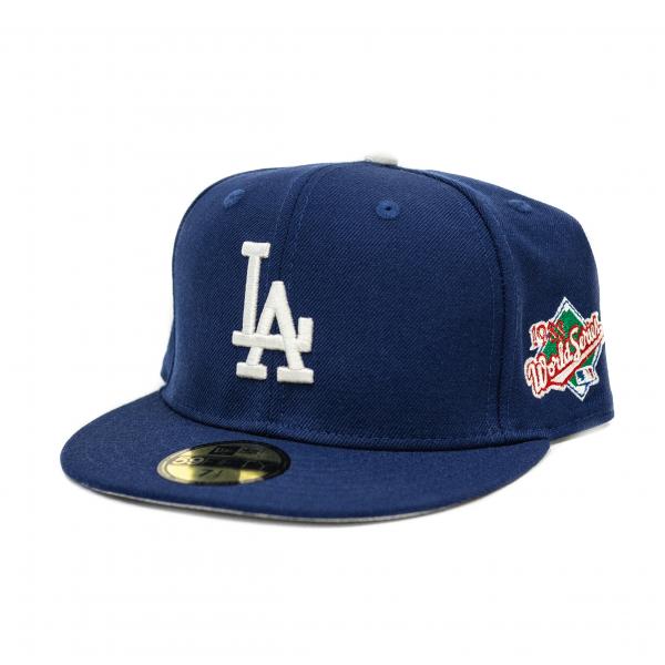 NEW ERA - Accessories - LA Dodgers 1963 WS Pink Brim Fitted - Navy/Pin -  Nohble