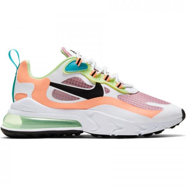 Pensionista Fuente Conectado Nike - Women - W Air Max 270 React SE - Lt Arctic Pink/Black/Orange Pu -  Nohble