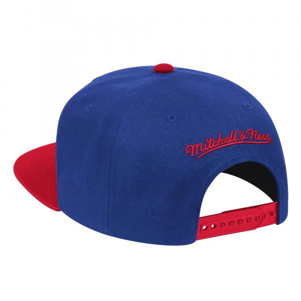 Mitchell & Ness Red, Royal La Clippers Mvp Team Two-tone 2.0 Stretch-snapback  Hat for Men