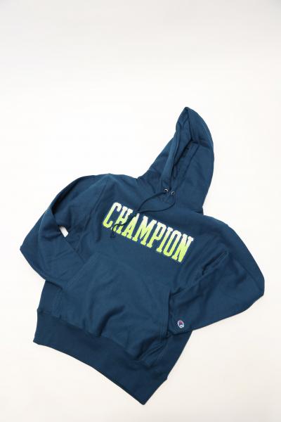 Champion Reverse Weave Hoodie - Old English Lettering (Black) – Capsul