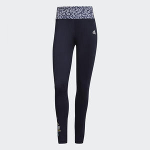 Adidas Women's Linear Leggings (Dark Grey Heather/Rose Tone, Size XL), Women's