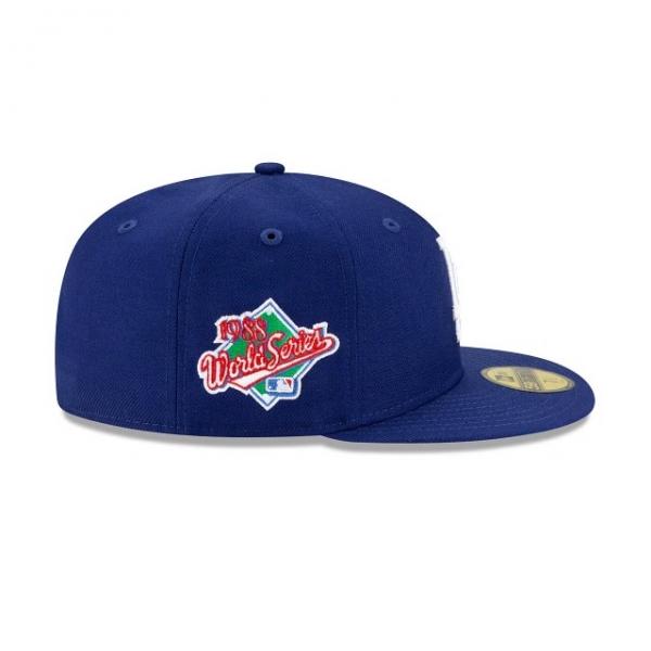 Toronto Blue Jays 1993 World Series 59FIFTY New Era Fitted Hats (Blue Green Under BRIM) - Bluejays 5950 Caps - Retro New Era Fitteds 7 7/8