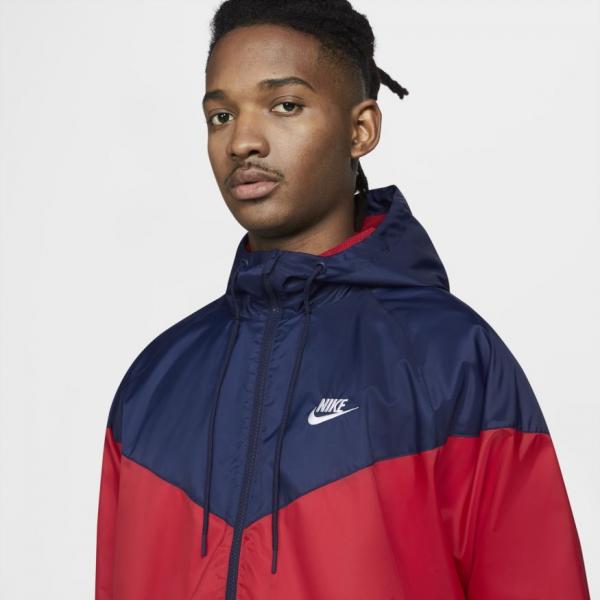 Nike - Men - Woven Windrunner Jacket - Red/Navy - Nohble